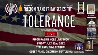 Freedom Flame Friday series with FFCW: TOLERANCE