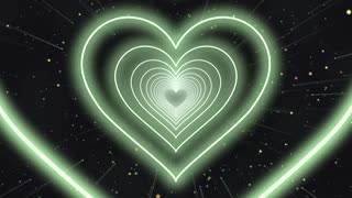 879. Pastel Green Heart Background Video Loop💚Heart