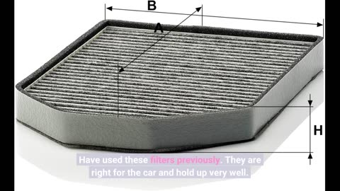 Mann-Filter CUK 2949-2 Cabin Air Filter with Activagted Charcoal