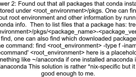 List installed files of a package