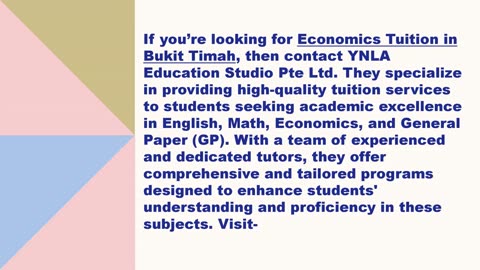 Best Economics Tuition in Bukit Timah
