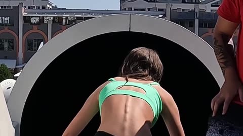 Black Hole Waterslide at Aqualand Plovdiv Bulgaria 🇧🇬