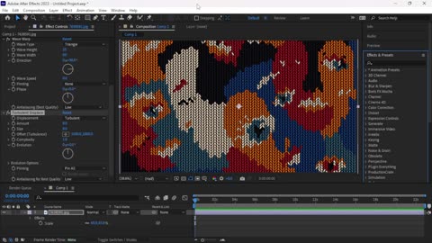 Crafting a Sweater Kinetted Effect in After Effects