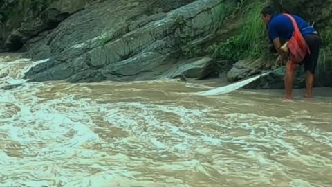 Fish Hunting In Flood