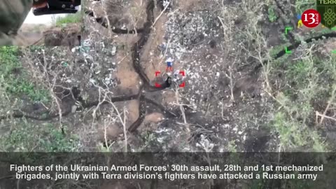 Drone captures Ukrainian fighters’ attack on Russian trench with equipment, combat operation