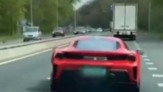 Idiot in a fancy car crashes