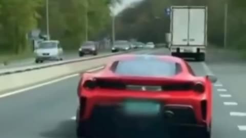 Idiot in a fancy car crashes