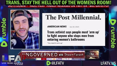 MEN..STAY OUT OF WOMAN'S BATHROOMS!!