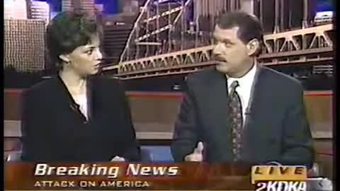 KDKA Patrice King Brown and Stacy Smith 9/11 Coverage EXPLOSIONS