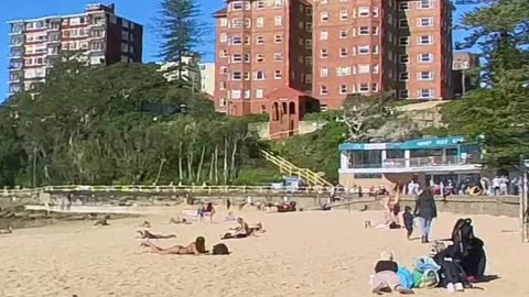 Fun in the Sun of Manly Beach Sydney Australia !!