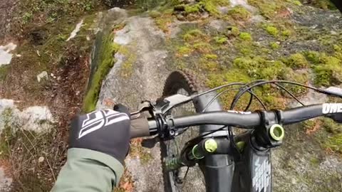 The scariest line in Squamish! Would you try it! #mtb #gopro @gopro #theremyline #bike #squamish