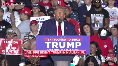 President Trump in Hialeah, FL