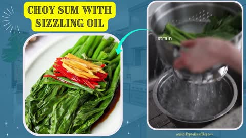 Choy Sum with Sizzling Oil