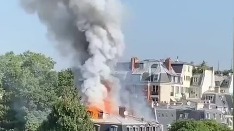 The French prime ministers residence is on fire!