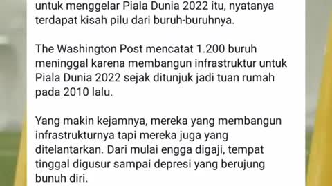 Di Balik Piala Dunia 2022