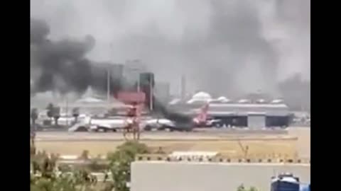 Sudanese Army Bombing RSF Military Bases Near Khartoum, Saudia aircraft damaged