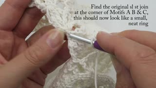 Claremont Crochet Motif & Join - Video Tutorial