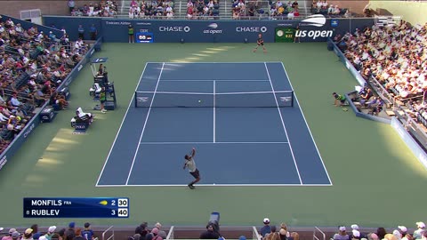 Gael Monfils vs. Andrey Rublev Highlights _ 2023 US Open Round 2.mp4