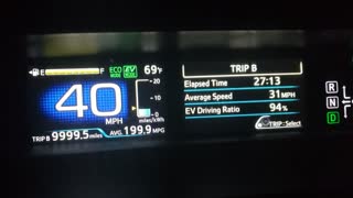 2017 Prius Prime at 93% EV at 63k miles with 8 tanks of gas