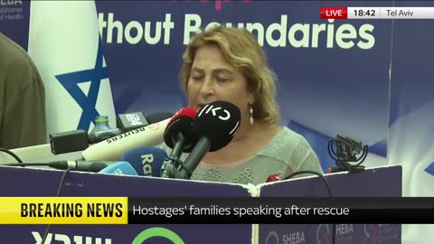 'So excited to hug son'_ Mum of rescued Gaza hostage calls for deal to release others Sky News