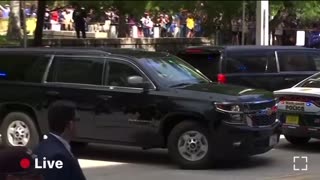 President Trump leaves courthouse