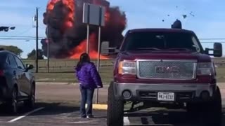 Horror in Texas B-17 bomber & a smaller plane collide at Dallas airshow.