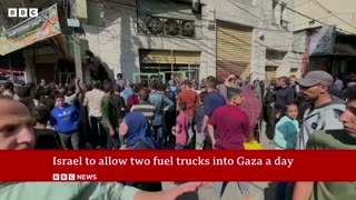 Israel says it will allow two trucks of fuel aday into Gaza - BBC News