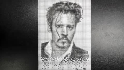 Vẽ Johnny Depp với Pixel cực độc đáo - Drawing Johnny Depp with Pixel _ An.D