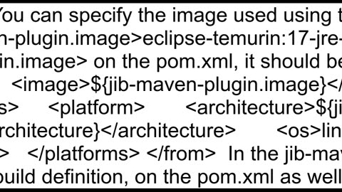 JHipster Java build not compatible with the base image jib