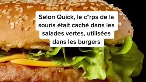 A woman in France found a mouse in her Quick burger...