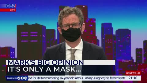 It's only a mask... GBNews anchor ironizes for 3 minutes on government protocols