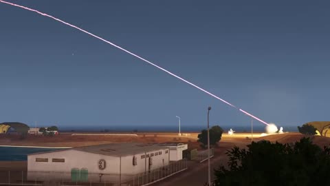 Air Defense System Shooting Down Incoming Jets - C-RAM CIWS in Action - F-35 A-10 - Simulation