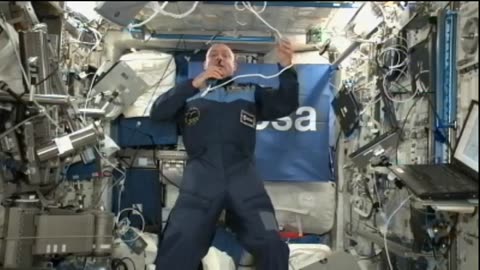 European Crew Member on Space Station Discusses Life in Space with German Chancellor