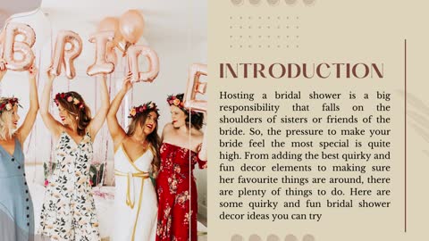 Quirky & Fun Bridal Shower Decor Ideas