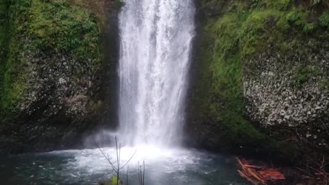 Slow Motion Footage of Multnomah Falls