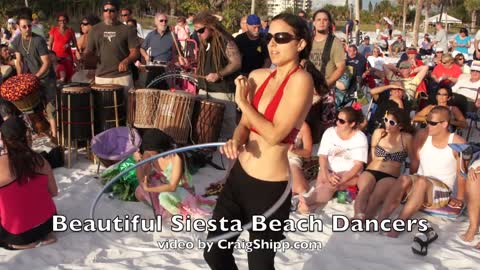 Siesta Beach Beautiful Hoop Dancers