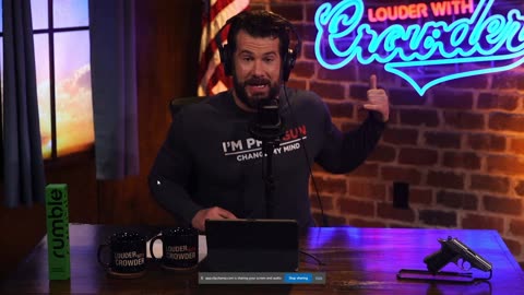 Steven Crowder Hits a Button To Tell His Guest Bryan Callen To Be Quiet