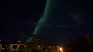Northern Lights Over Reykjavik
