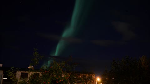 Northern Lights Over Reykjavik