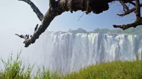 Victoria Falls - 7th Natural Wonder of the World - Drone Fly by in 8k