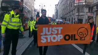Just Stop Oil protesters disrupt traffic in London