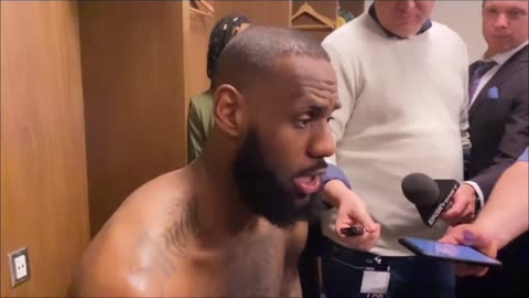 Lebron James teammate making goat sounds during interview