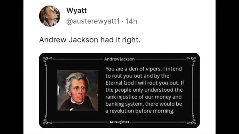 Wyatt - Andrew Jackson had it right