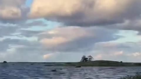 An inland sea has formed in the parts of rural Australia after severe flooding