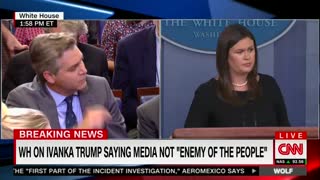 acosta demands sarah sanders denounce anti-media rhetoric