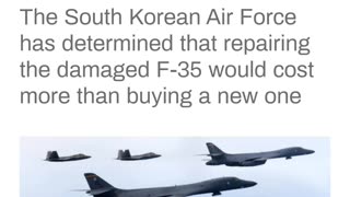 F-35 fighter retired by bird strike.