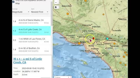 Small Earthquake Shakes Near Santa Barbara, Southern California