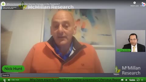 Who is accountable for vaccine damage in the Pandemic? Nick Hunt with Dr. Philip McMillan 19-10-23