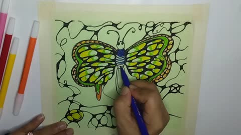 Neurographic Art Butterfly - how to free your mind with art