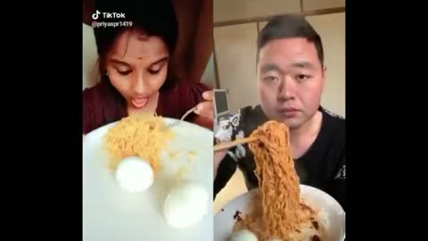 Funny Food Challenge on TikTok | Who will Win India or China | Shahid Iqbal Tech
